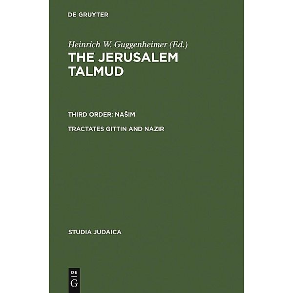 Tractates Gittin and Nazir / Studia Judaica Bd.39