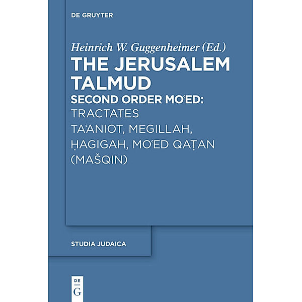 Tractates Ta'aniot, Megillah, Hagigah and Mo'ed Qatan (Masqin)