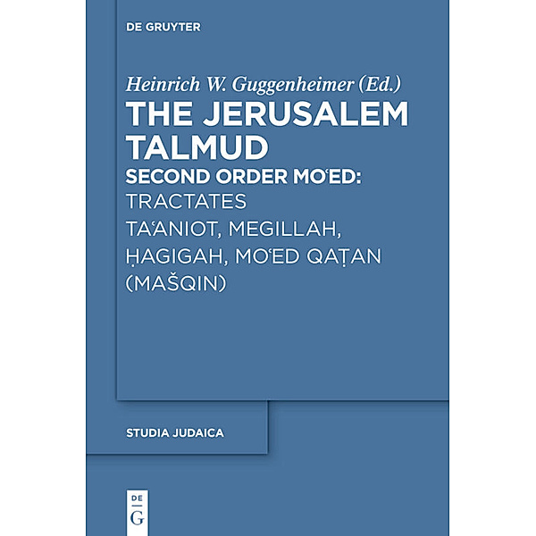 Tractates Ta'aniot, Megillah, Hagigah and Mo'ed Qatan (Masqin)