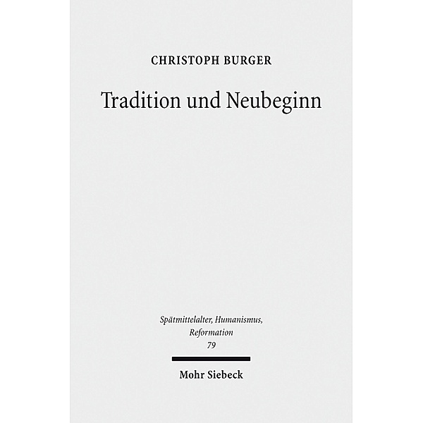 Tradition und Neubeginn, Christoph Burger