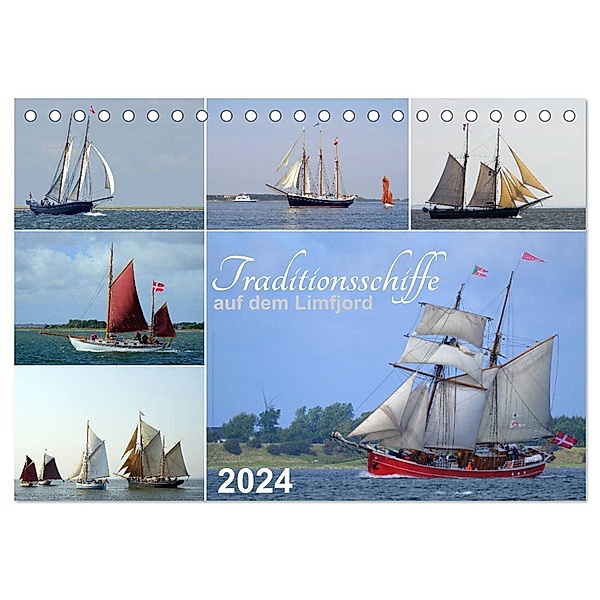 Traditionsschiffe auf dem Limfjord (Tischkalender 2024 DIN A5 quer), CALVENDO Monatskalender, Werner Prescher