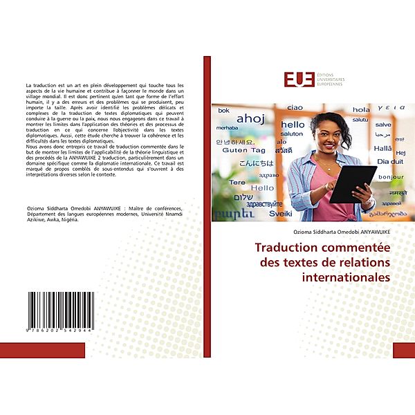 Traduction commentée des textes de relations internationales, Ozioma Siddharta Omedobi ANYAWUIKE