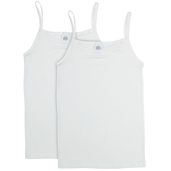 Sanetta Träger-Unterhemd BASIC TEEN 2er-Pack in weiß