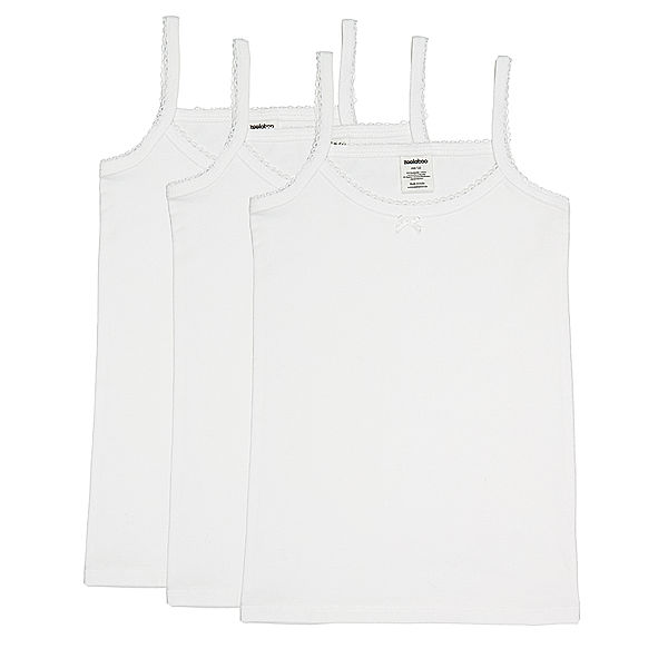 zoolaboo Träger-Unterhemd GIRLS ESSENTIALS 3er-Pack in weiß