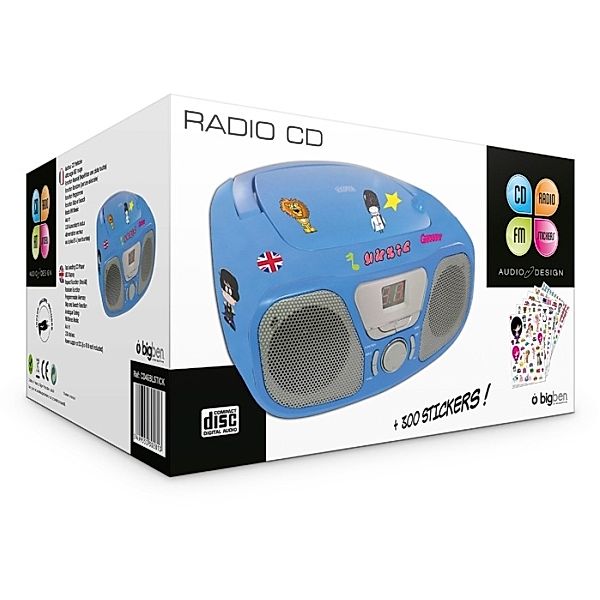 Tragbares CD/Radio - Kids blau