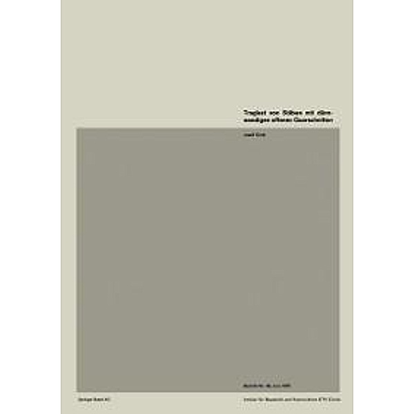 Traglast von Stäben mit dünnwandigen offenen Querschnitten / Institut für Baustatik und Konstruktion Bd.56, J. Grob