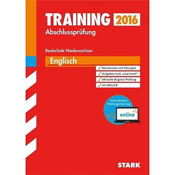Training Abschlussprüfung 2016 - Englisch, Realschule Niedersachsen, m. MP3-CD (inkl. MyEnglishLab), Paul Jenkinson, Birte Bendrich