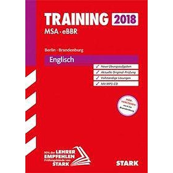 Training Mittlerer Schulabschluss 2018 - Berlin/Brandenburg - Englisch mit MP3-CD