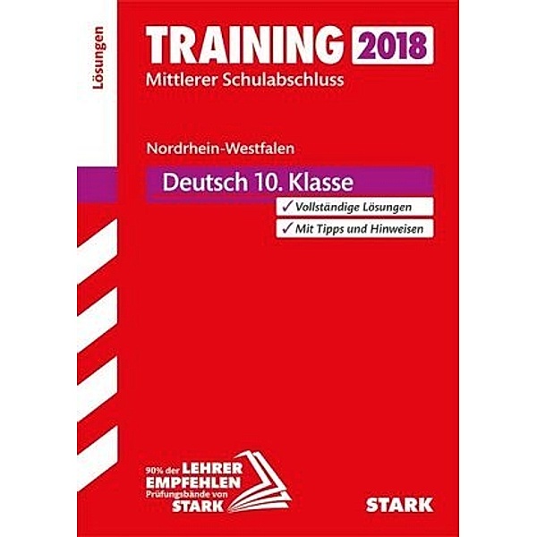 Training Mittlerer Schulabschluss 2018 - Nordrhein-Westfalen - Deutsch Lösungen