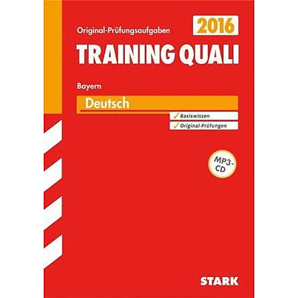 Training Quali 2016 - Deutsch, Bayern, m. MP3-CD, Marion von der Kammer