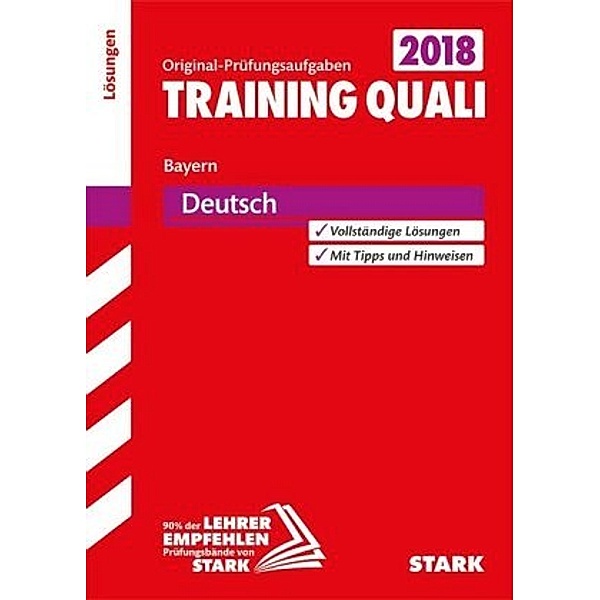 Training Quali Bayern 2018 - Deutsch Lösungen