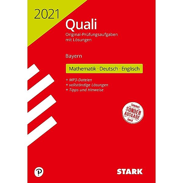 Training Quali Mittelschule 2021 - Mathematik, Deutsch, Englisch 9. Klasse - Bayern + Lösungen