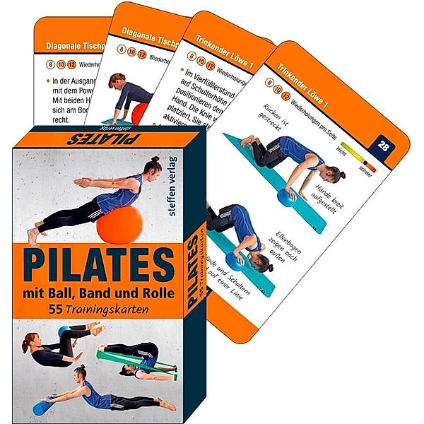 Trainingskarten: Pilates mit Ball, Band und Rolle, Benno Paulitz, Ronald Thomschke