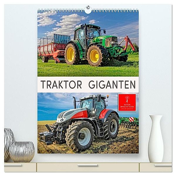 Traktor Giganten (hochwertiger Premium Wandkalender 2024 DIN A2 hoch), Kunstdruck in Hochglanz, Peter Roder