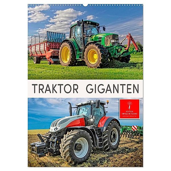 Traktor Giganten (Wandkalender 2024 DIN A2 hoch), CALVENDO Monatskalender, Peter Roder