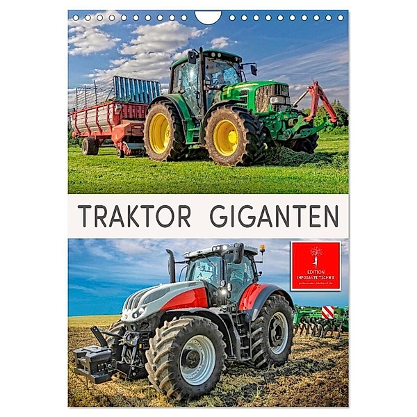 Traktor Giganten (Wandkalender 2024 DIN A4 hoch), CALVENDO Monatskalender, Peter Roder