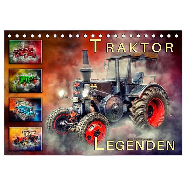 Traktor Legenden (Tischkalender 2024 DIN A5 quer), CALVENDO Monatskalender, Peter Roder