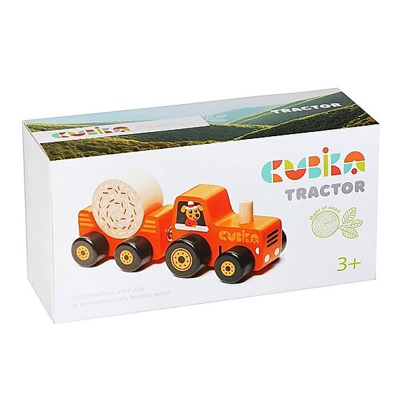 cubika Traktor mit Heuballen, 3 Teile