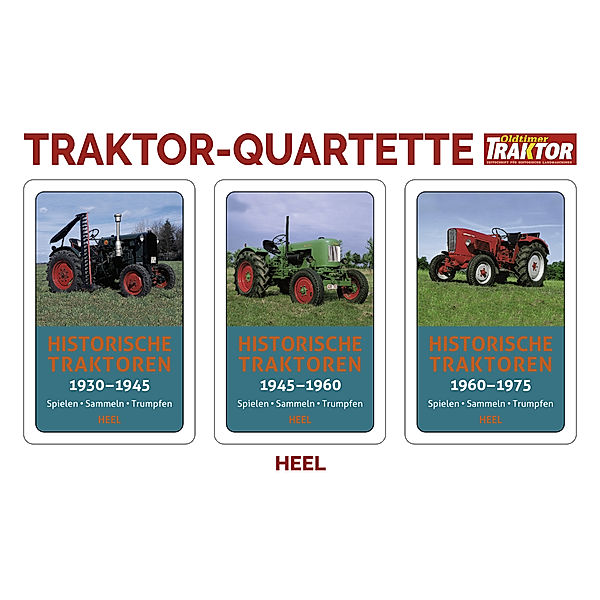 HEEL VERLAG Traktor-Quartett - Historische Traktoren 3er-Set
