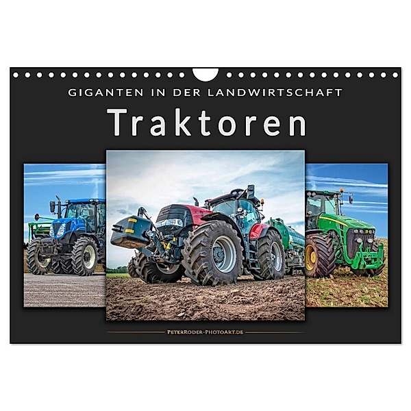 Traktoren - Giganten in der Landwirtschaft (Wandkalender 2024 DIN A4 quer), CALVENDO Monatskalender, Peter Roder