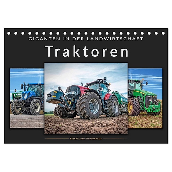 Traktoren - Giganten in der Landwirtschaft (Tischkalender 2025 DIN A5 quer), CALVENDO Monatskalender, Calvendo, Peter Roder