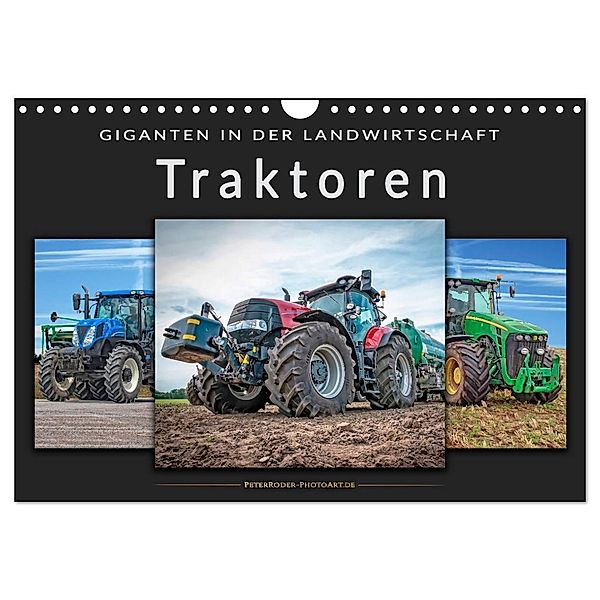 Traktoren - Giganten in der Landwirtschaft (Wandkalender 2025 DIN A4 quer), CALVENDO Monatskalender, Calvendo, Peter Roder