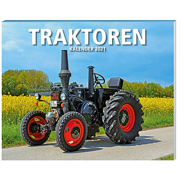 Traktoren Kalender 2021 mit 2 Blechschildern