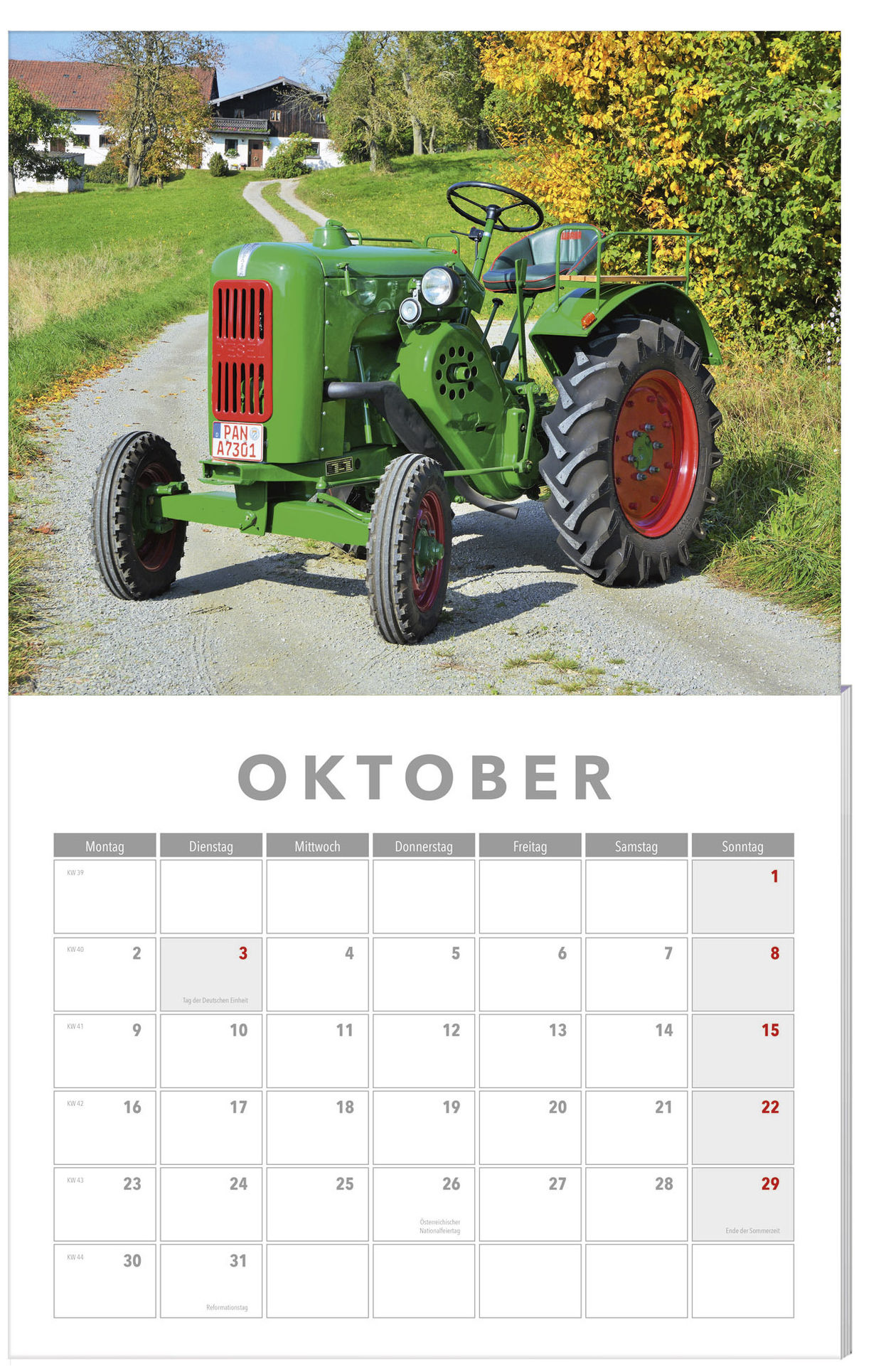 Traktoren Kalender 2023 + 2 Blechschilder - Kalender bestellen