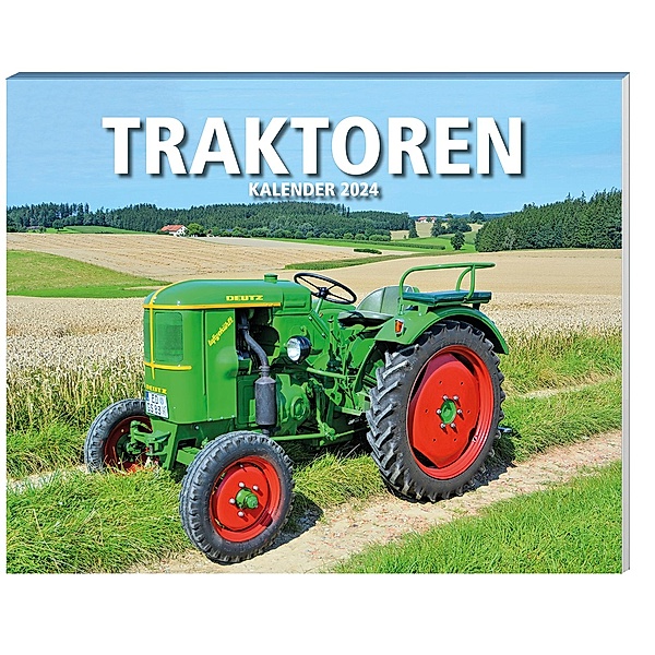 Traktoren Kalender 2024 + 2 Blechschilder