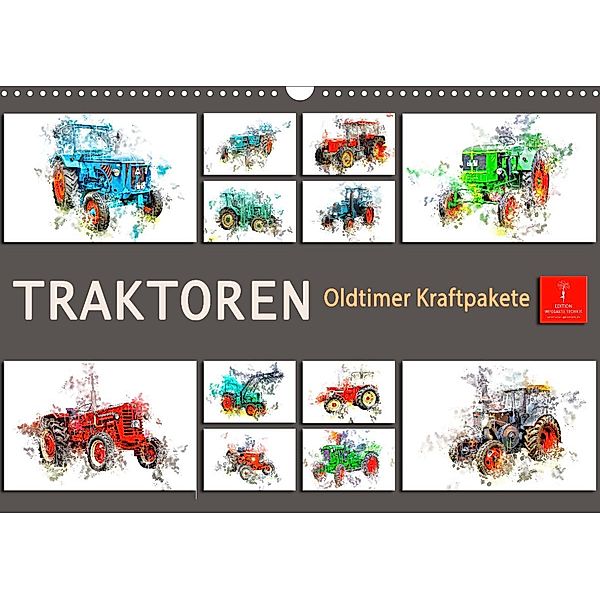 Traktoren Oldtimer Kraftpakete (Wandkalender 2022 DIN A3 quer), Peter Roder