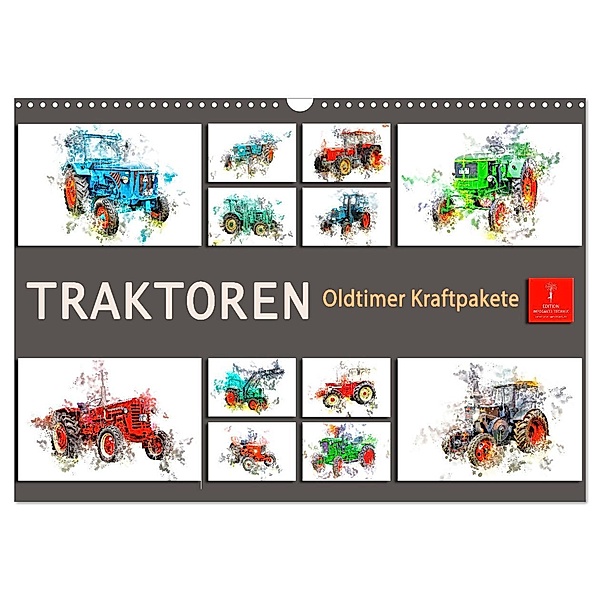 Traktoren Oldtimer Kraftpakete (Wandkalender 2025 DIN A3 quer), CALVENDO Monatskalender, Calvendo, Peter Roder