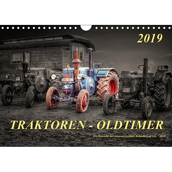 Traktoren - OldtimerAT-Version (Wandkalender 2019 DIN A4 quer), Peter Roder
