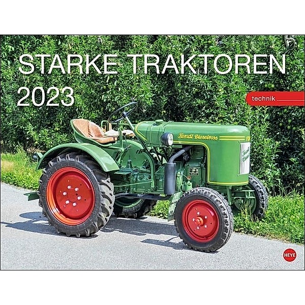 Traktoren Posterkalender 2023. Exklusiver Wandkalender mit 12 beeindruckenden Traktoren. Hochwertiger Foto-Kalender 2023