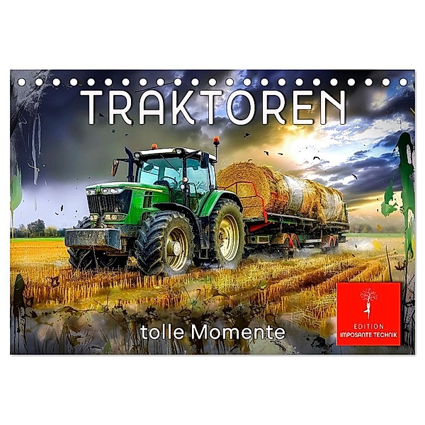 Traktoren - tolle Momente (Tischkalender 2025 DIN A5 quer), CALVENDO Monatskalender, Calvendo, Peter Roder