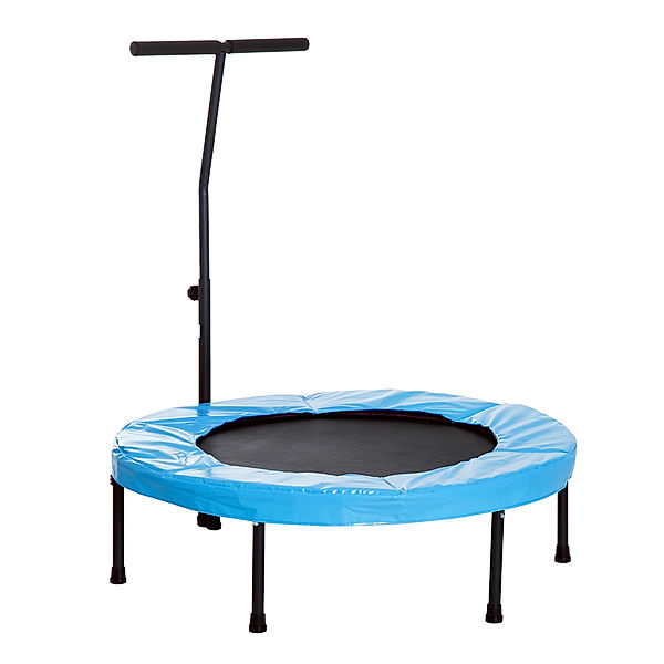 Homcom Trampolin mit Haltegriff (Farbe: schwarz)