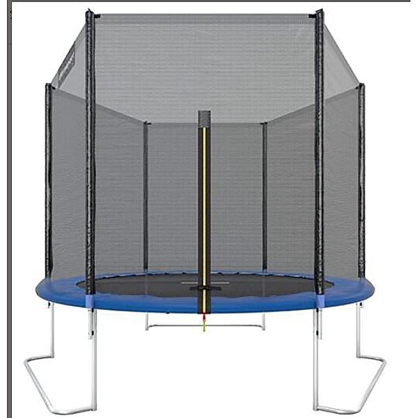 Homcom Trampoline mit Sicherheitssnetz schwarz, blau (Farbe: blau, schwarz)