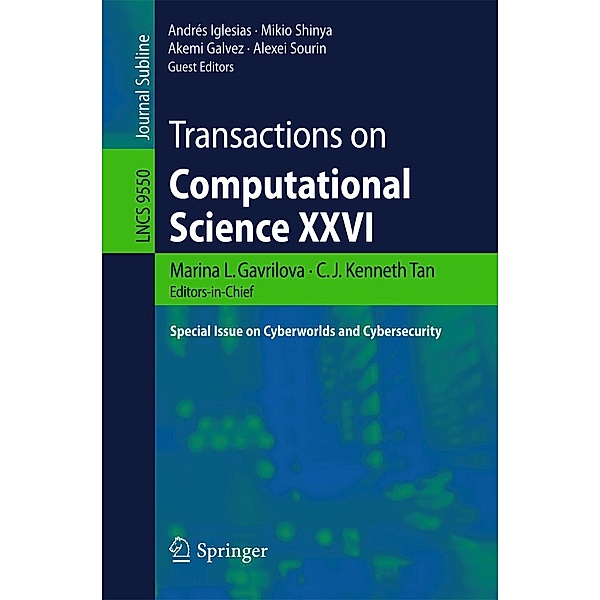 Transactions on Computational Science XXVI / Lecture Notes in Computer Science Bd.9550