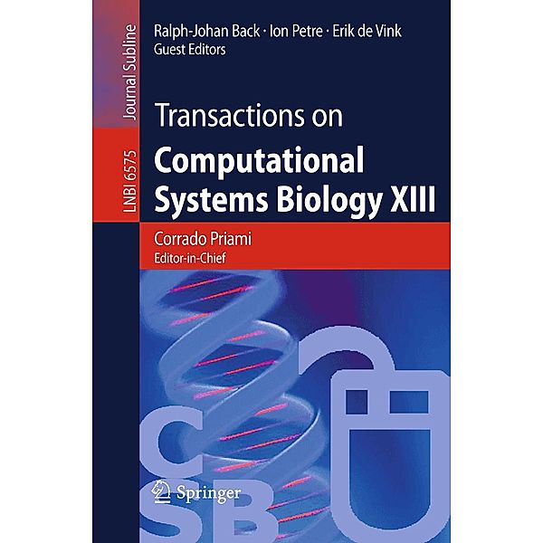 Transactions on Computational Systems Biology XIII / Lecture Notes in Computer Science Bd.6575