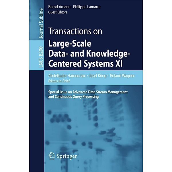 Transactions on Large-Scale Data- and Knowledge-Centered Systems XI / Lecture Notes in Computer Science Bd.8290