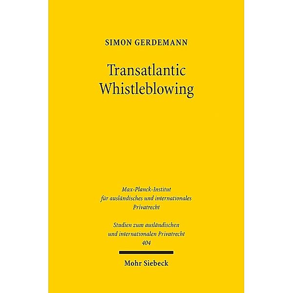 Transatlantic Whistleblowing, Simon Gerdemann