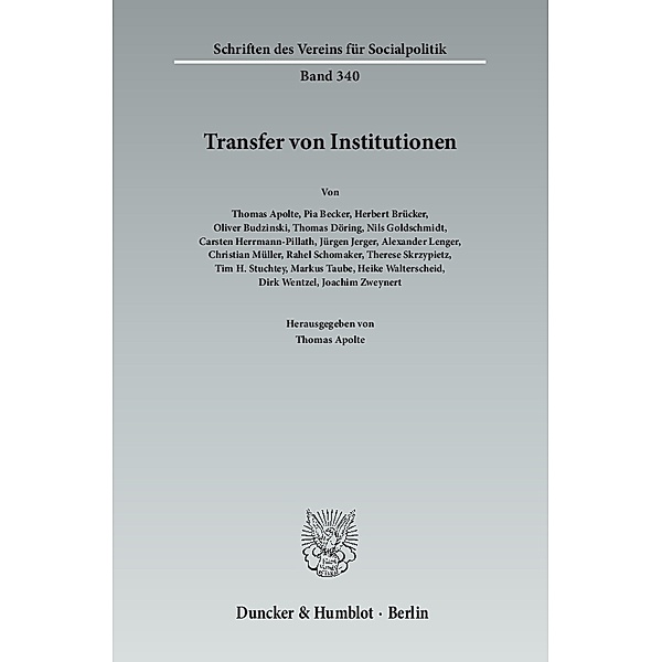 Transfer von Institutionen.