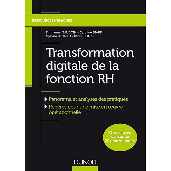 Transformation digitale de la fonction RH / RH master Bd.1, Emmanuel Baudoin, Caroline Diard, Myriam Benabid, Karim Cherif