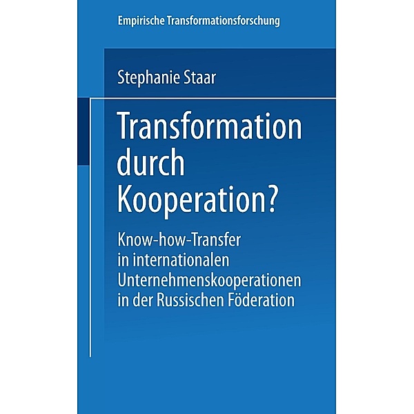 Transformation durch Kooperation?, Stephanie Staar