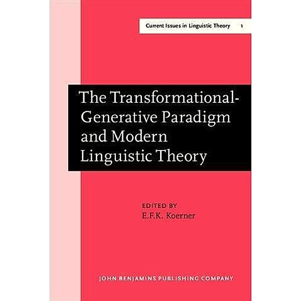 Transformational-Generative Paradigm and Modern Linguistic Theory