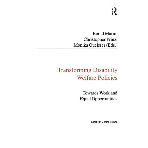 Transforming Disability Welfare Policies, Christopher Prinz