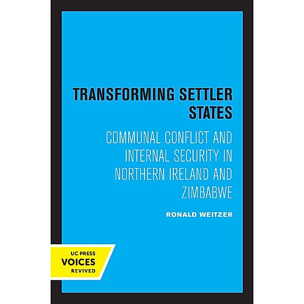 Transforming Settler States, Ronald Weitzer