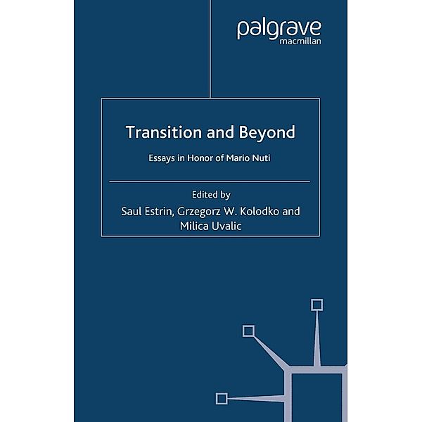 Transition and Beyond / Studies in Economic Transition