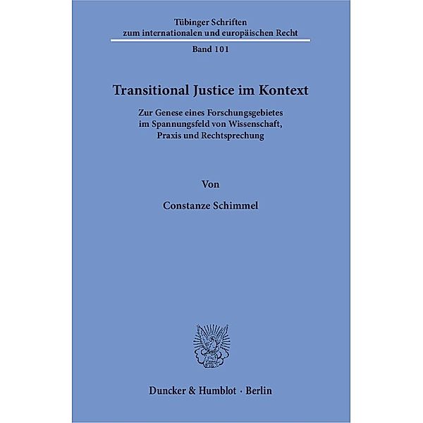 Transitional Justice im Kontext, Constanze Schimmel