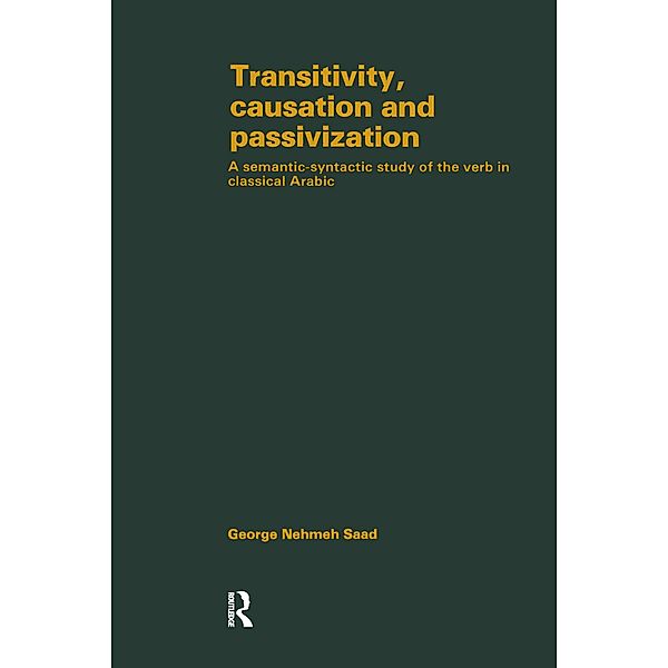 Transivity Causatn & Passivizatn, Saad