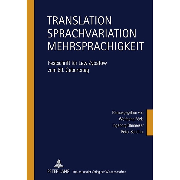 Translation - Sprachvariation - Mehrsprachigkeit